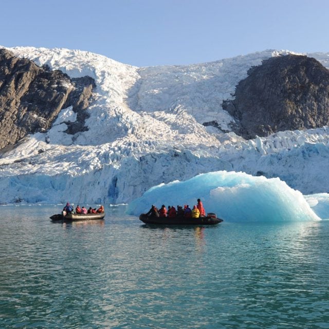 zodiac cruise in arctic