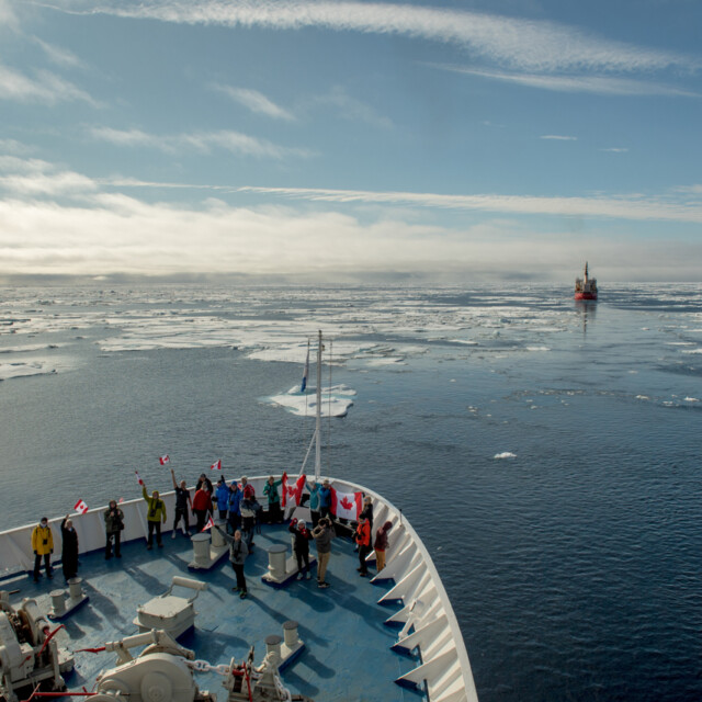 Ship in Bellot Strait