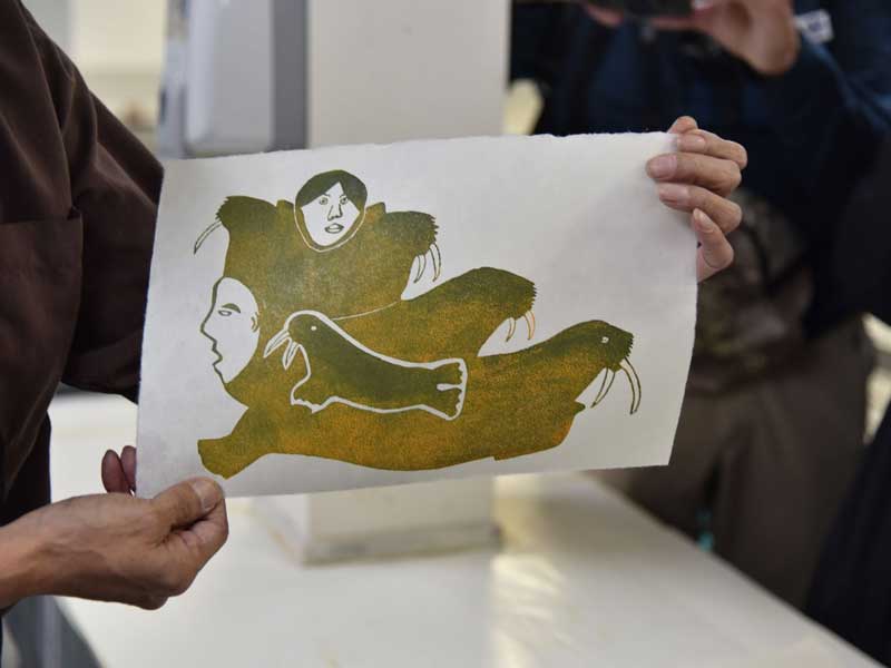 Cape Dorset print making