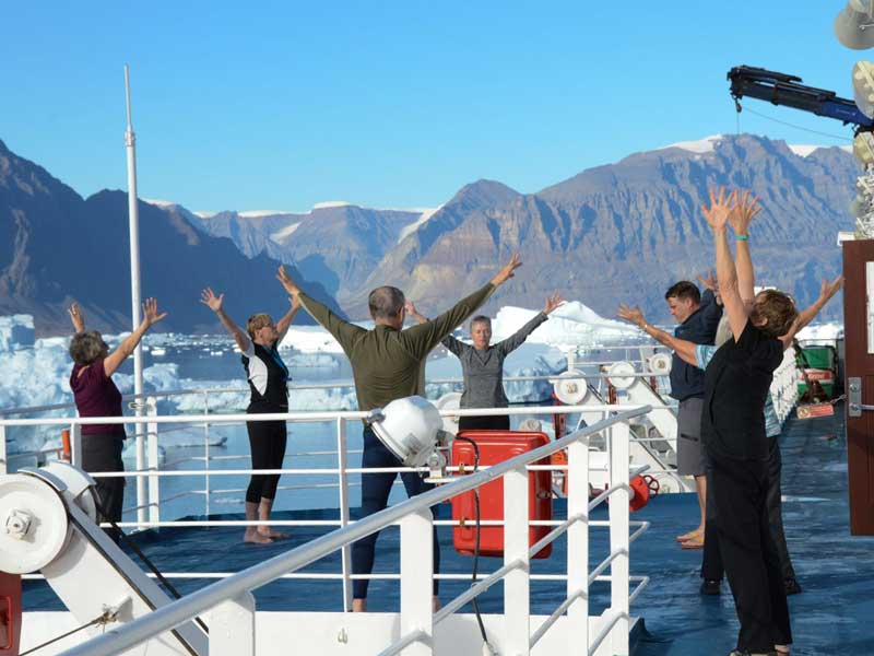 yoga and wellness, expedition cruise, arctic