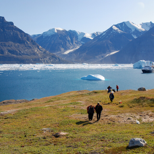 hiking in western Greenland