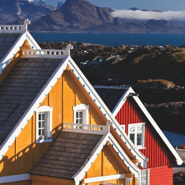 colourful Greenland houses