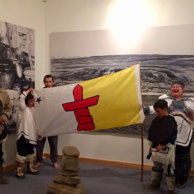 Nunavut flag and cultural presentation