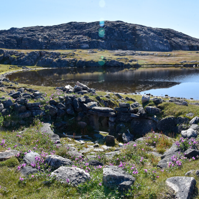 Remains of a sod house, Southern Baffin Island