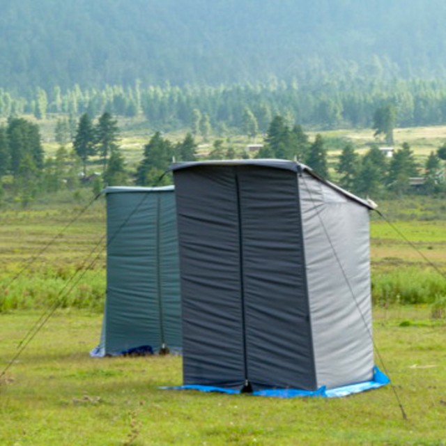 Shower and toilet tents