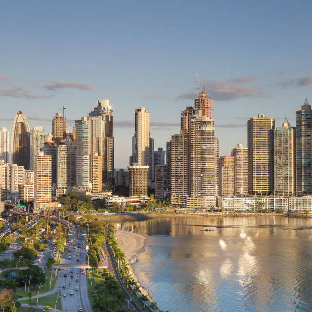 beautiful view of panama city, central america