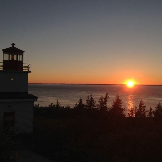 Sunset at Long Eddy Point