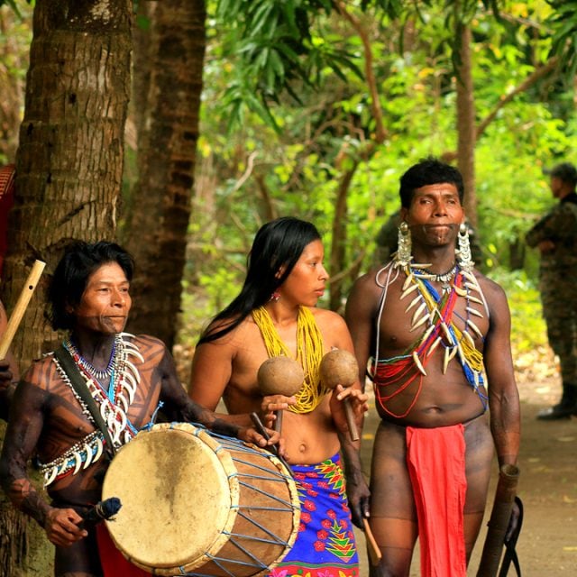 drumming in Embera
