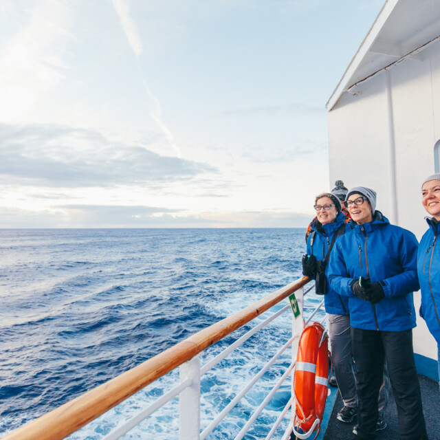 On the deck in Drake Passage