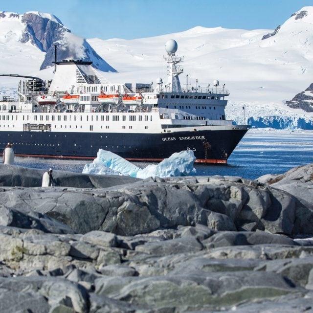 Ocean Endeavour in Antarctica