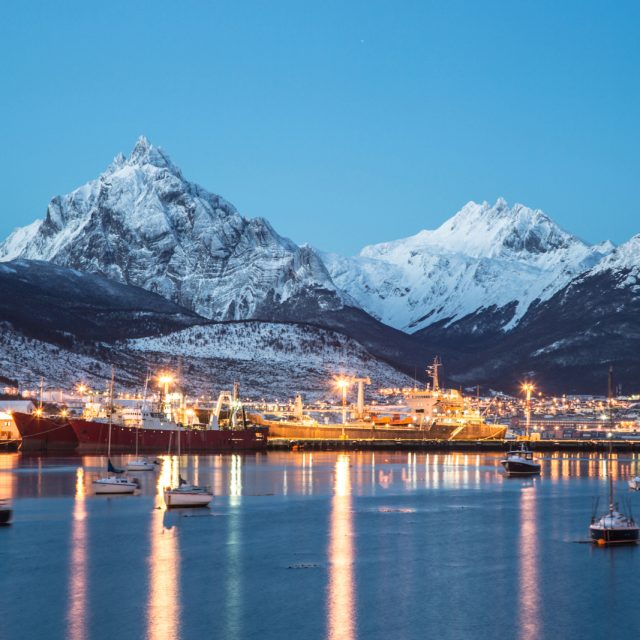 Ushuaia at night