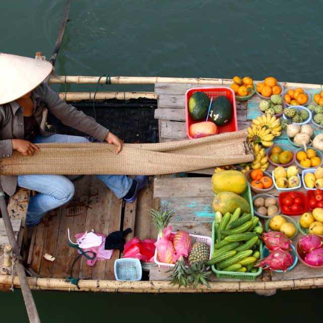 Vietnam floating market