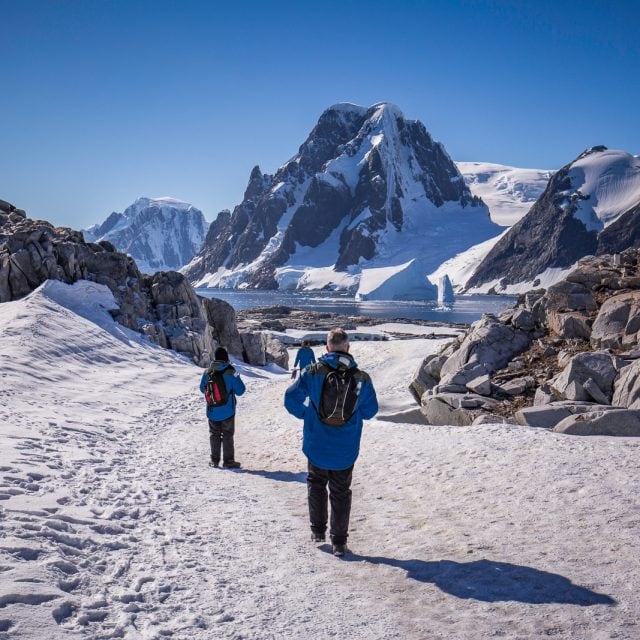 hiking in Antarctica