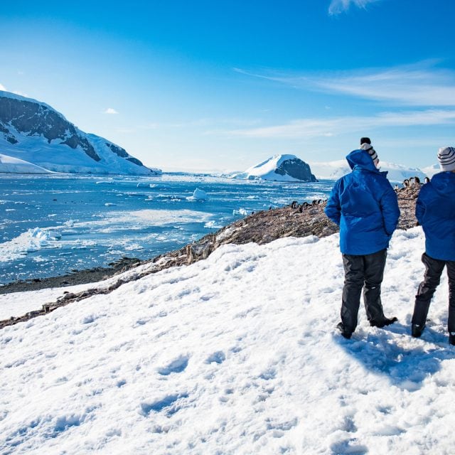 hiking in Antarctica
