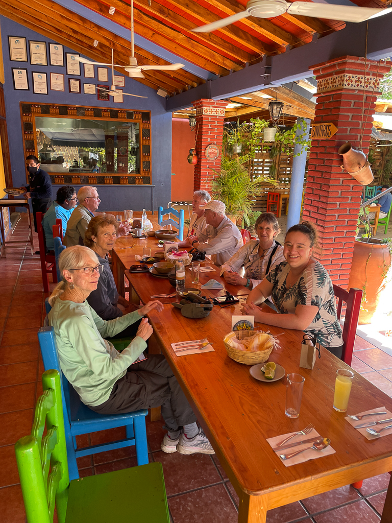 Having lunch in Southern Mexico