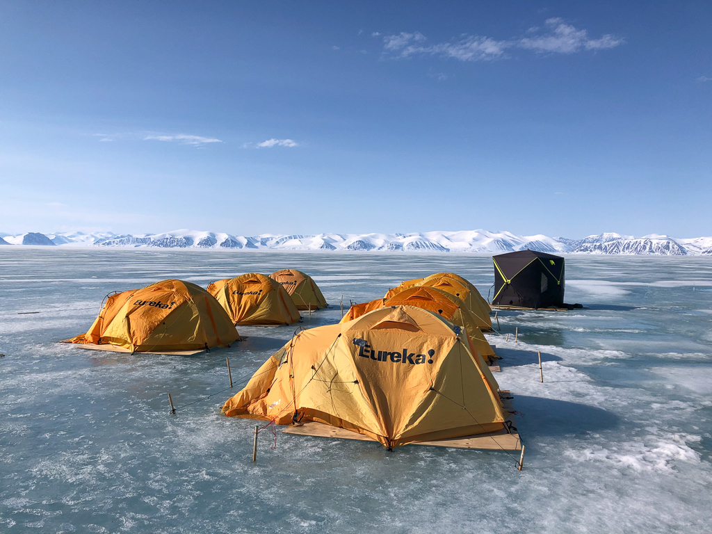 Floe edge camp