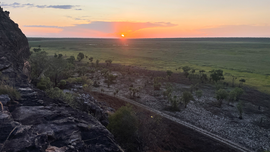 Sunset overlooking Nadab floodplain
