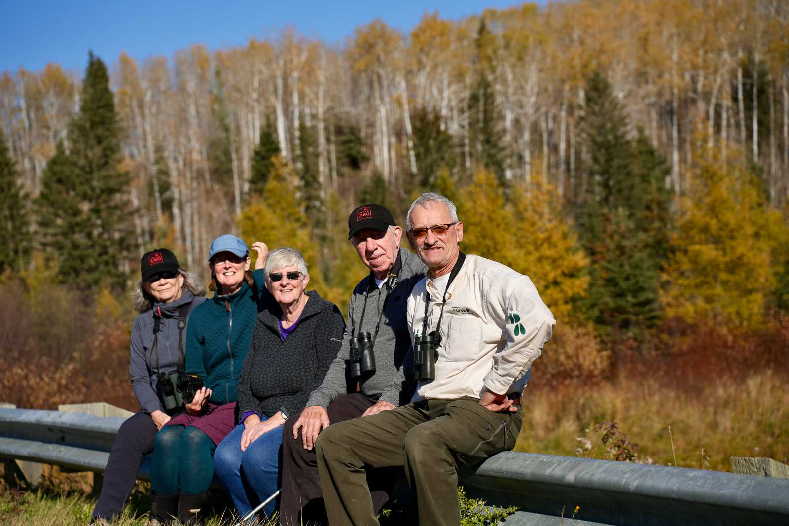 Group with fall colors