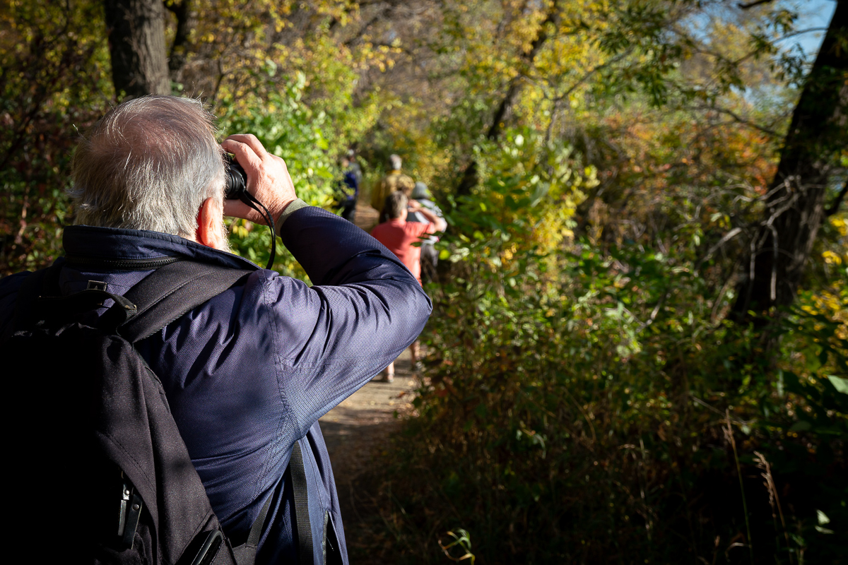 Birding along river, Saskatchewan