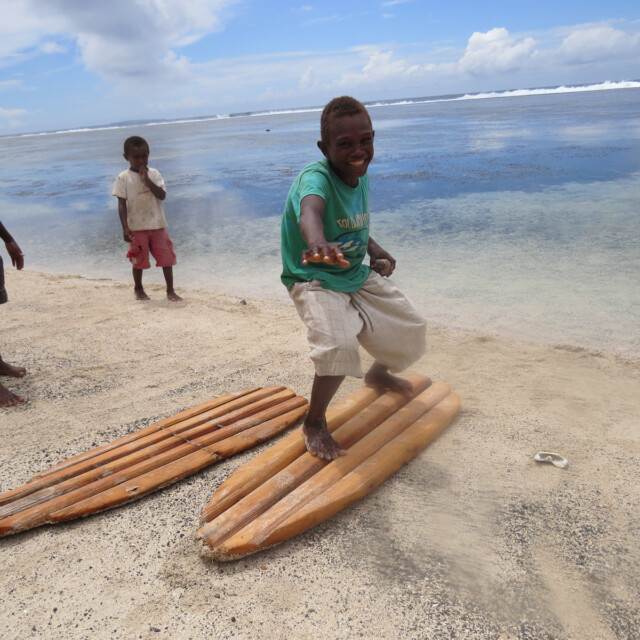 Hand carved surfboards, Melanesia