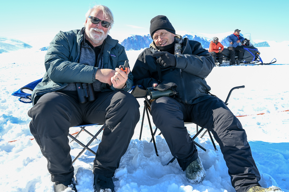Enjoying our time on the ice near Bylot Island
