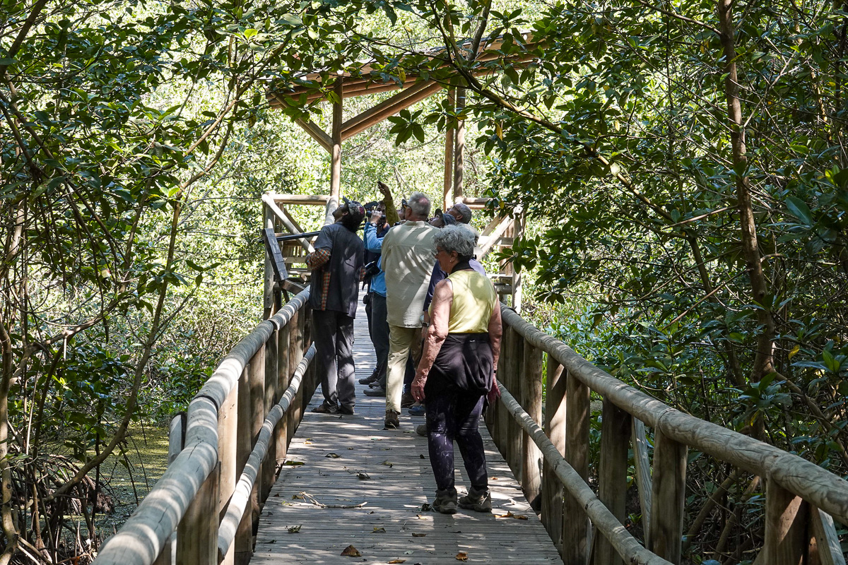 Eagle-Eye Tours group at Isla Salamanca