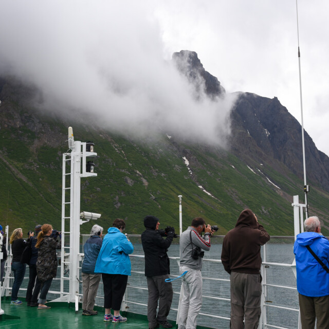 Enjoying the view from cruise ship, Labrador coast
