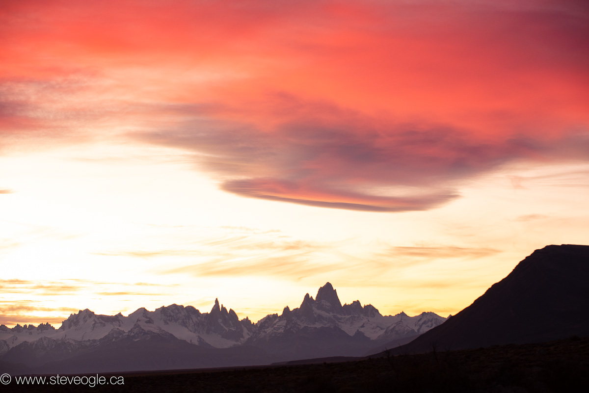 El Chalten at sunset