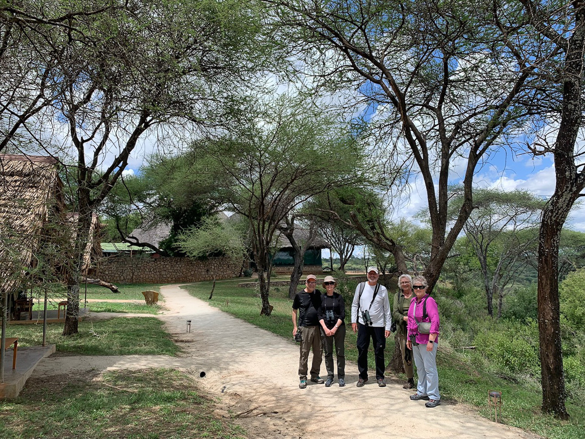 Eagle-Eye Tours birding group at Tarangire Safari Lodge