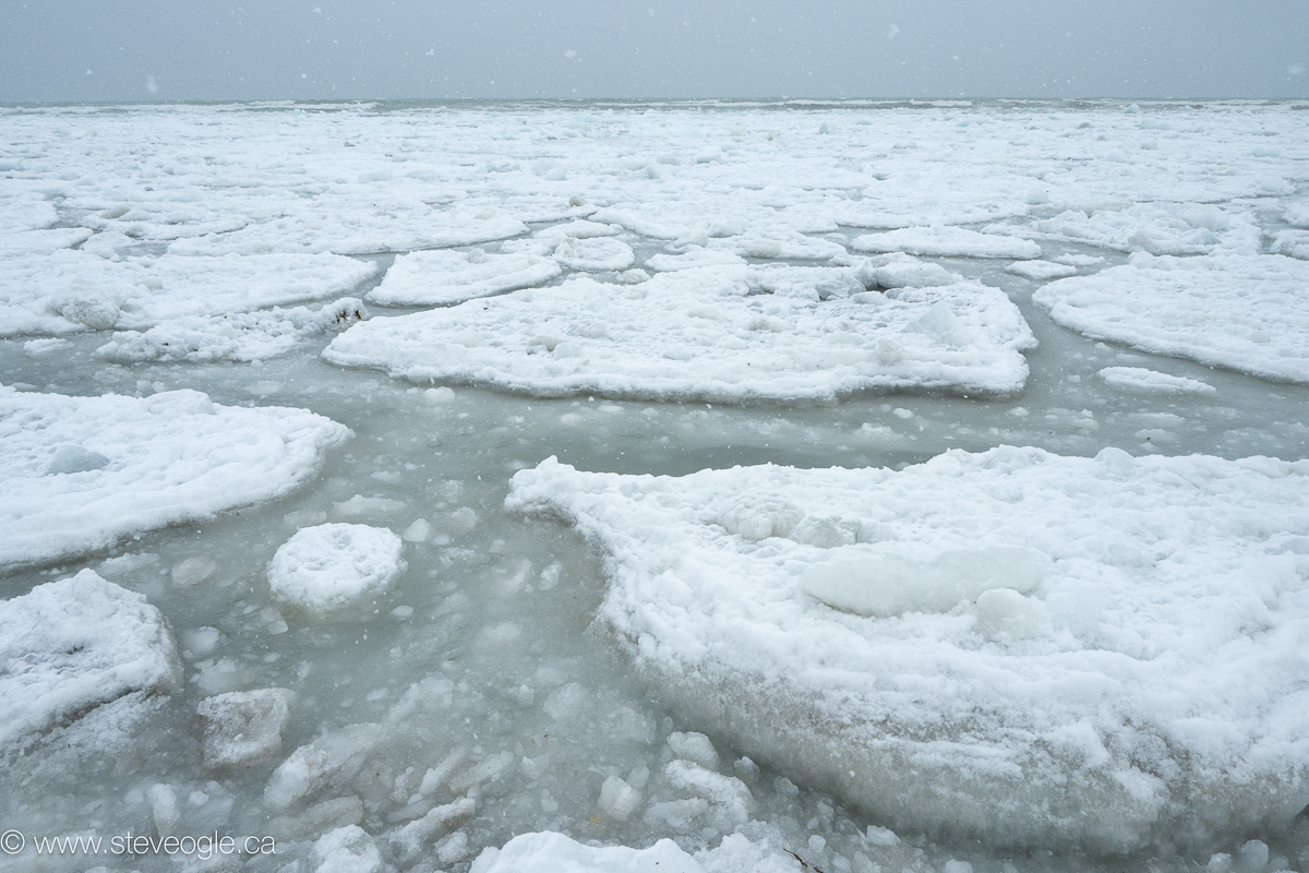 Ice in front of hotel 