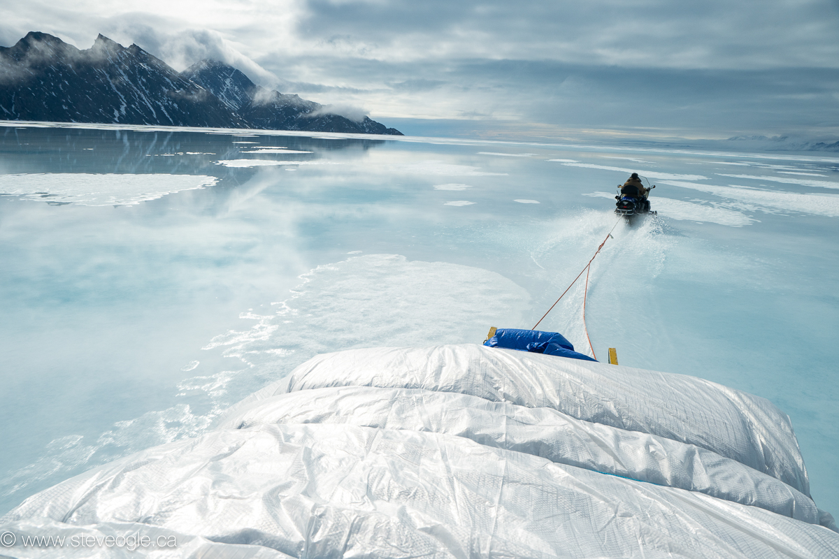 Komatik ride to floe edge