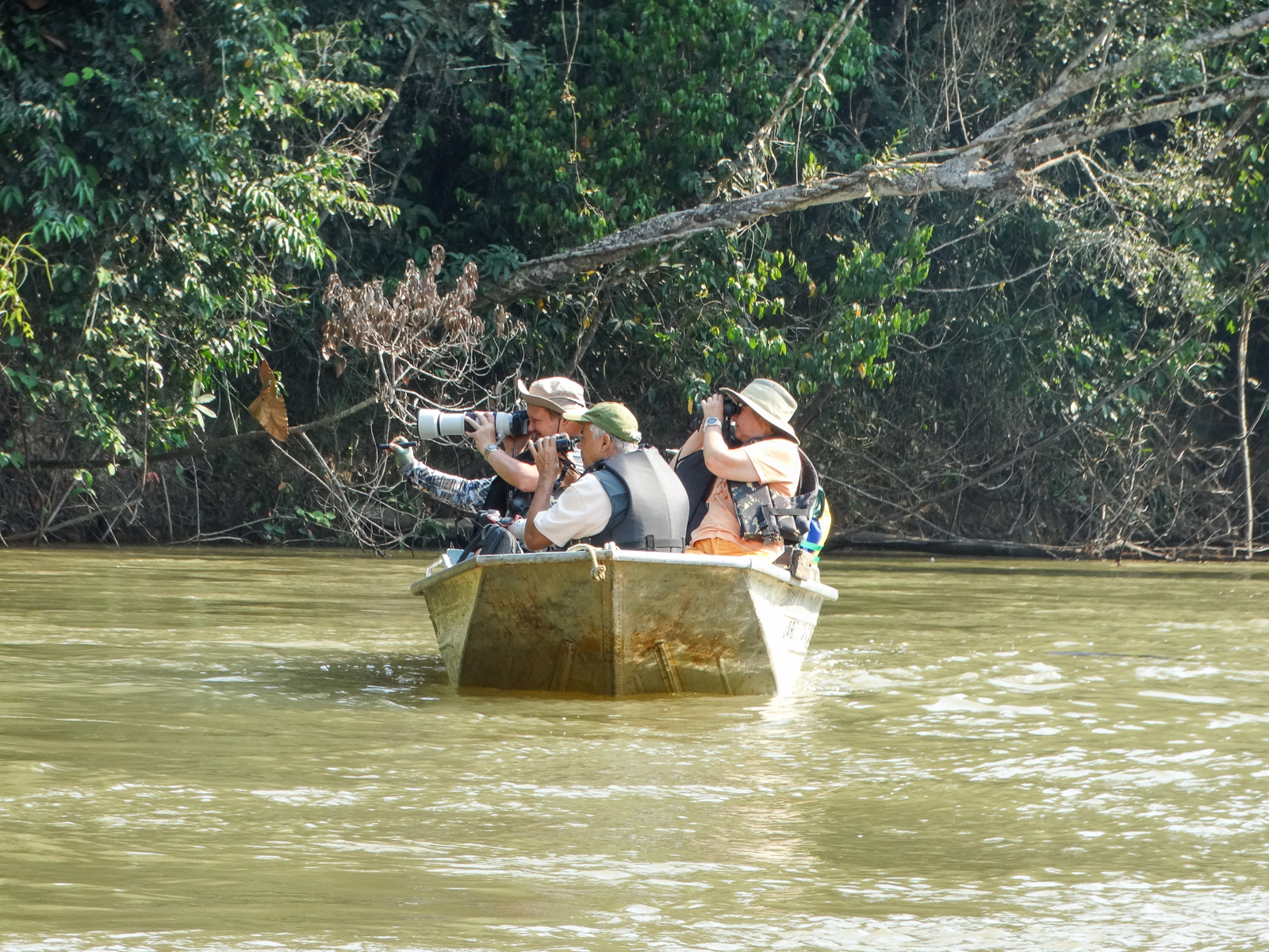 Boating on the river at Amazonia
