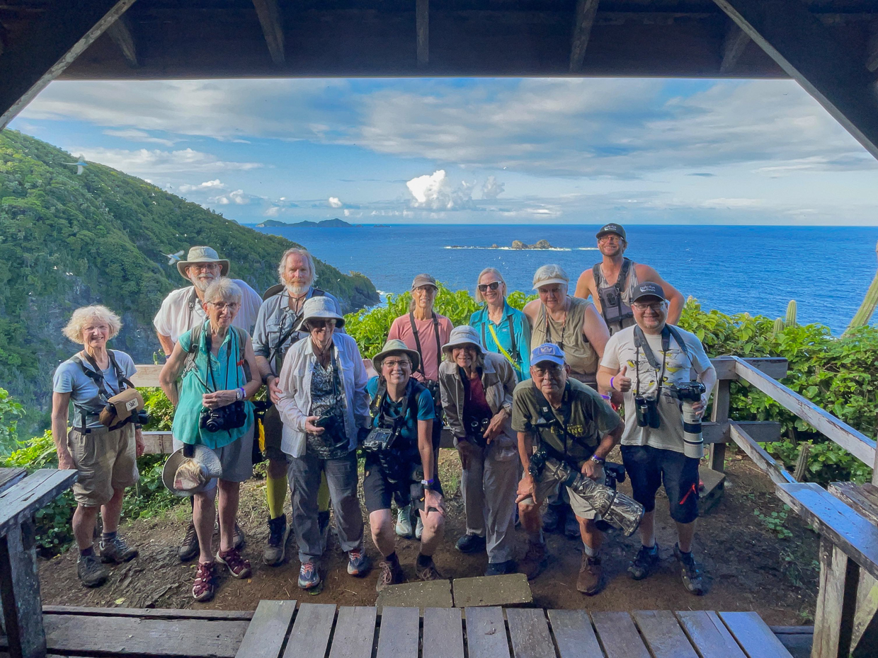 Our birding group on Little Tobago Island
