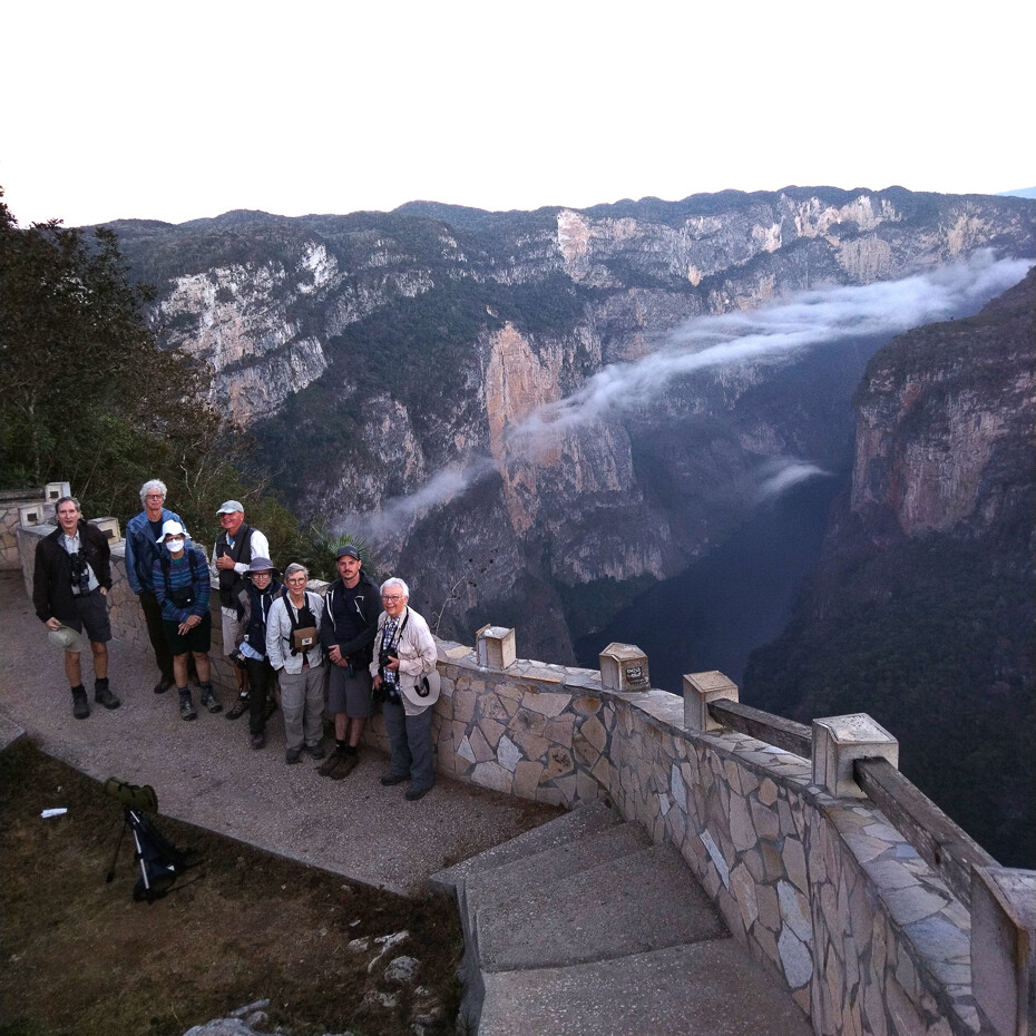 Birding group Sumidero Canyon