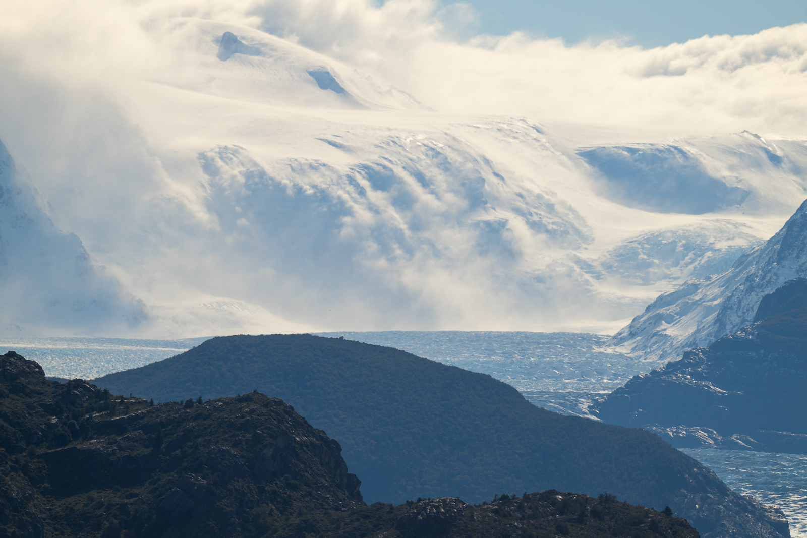Windblown snow, Patagonia
