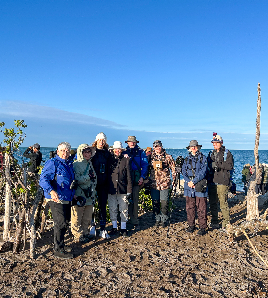 Birders at the Tip of Point Pelee