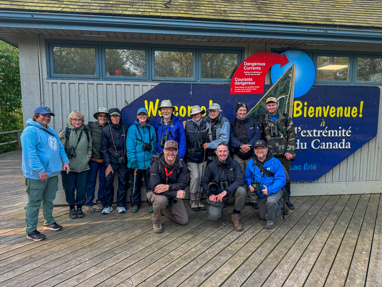 Birding group at Point Pelee