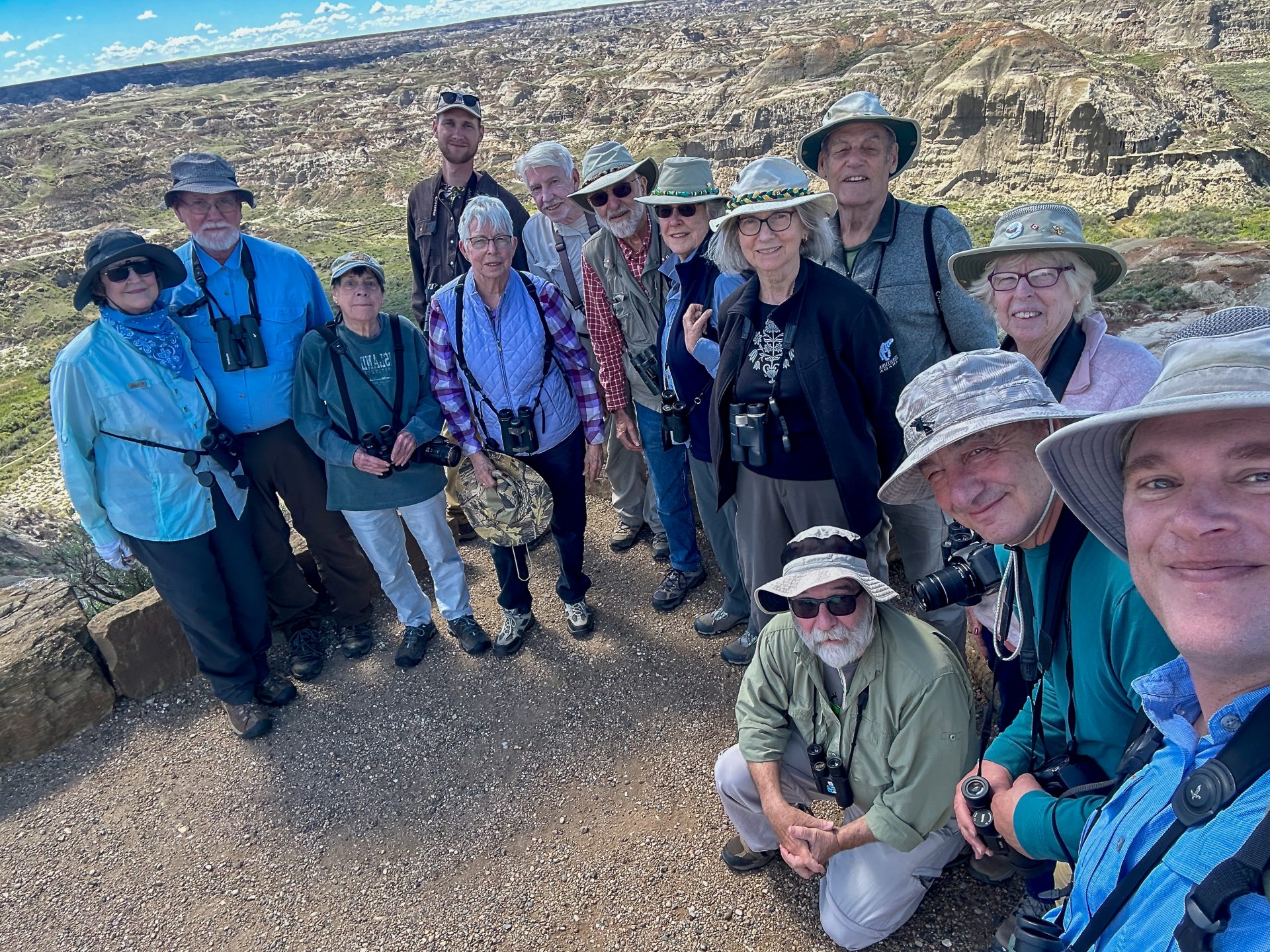 Birding group in Alberta
