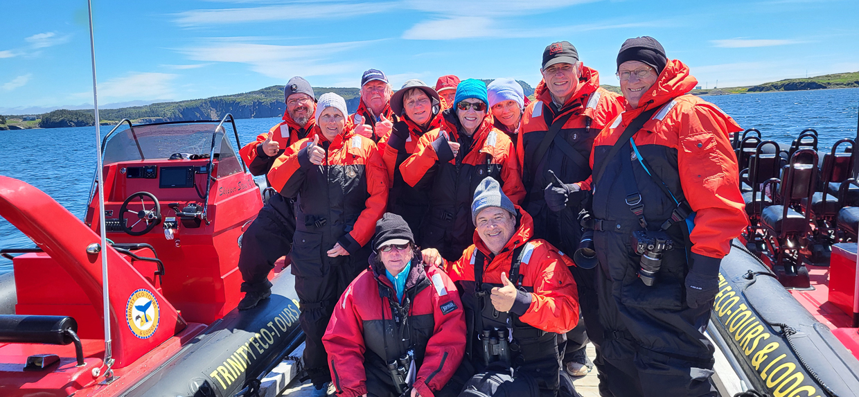 Group going on tour in Trinity Bay
