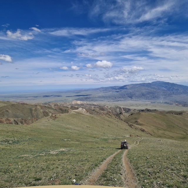 Mongolia country road