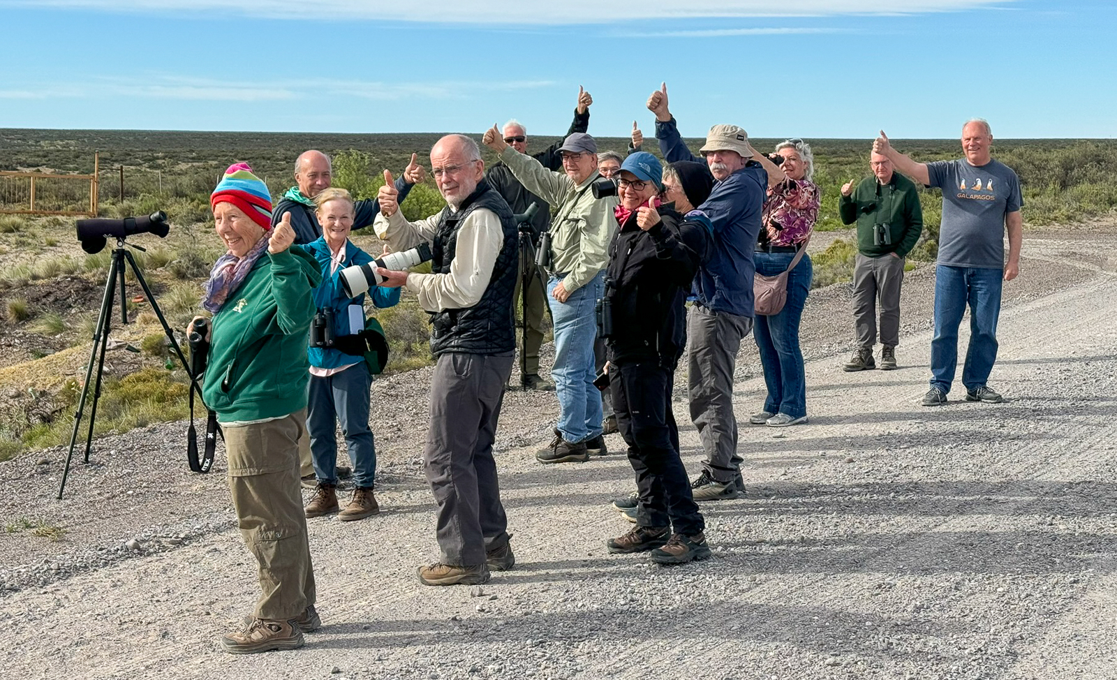 Birding group in Patagonia