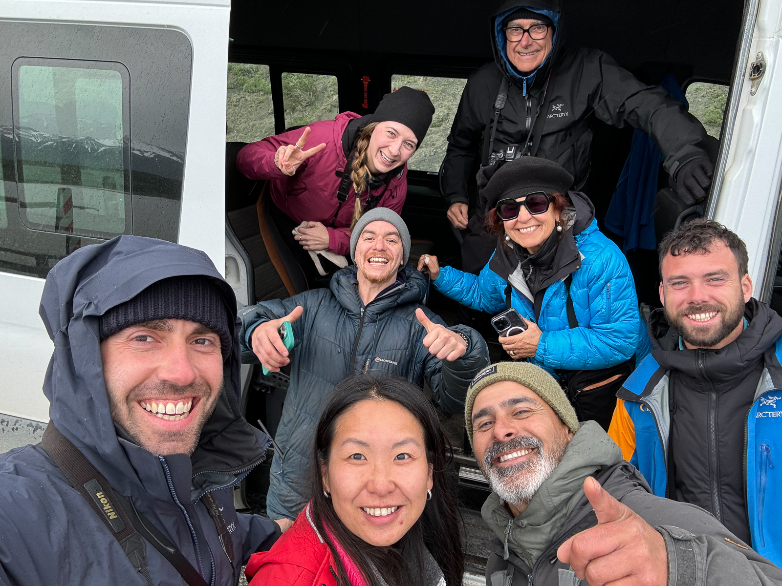Our group with Puma guides