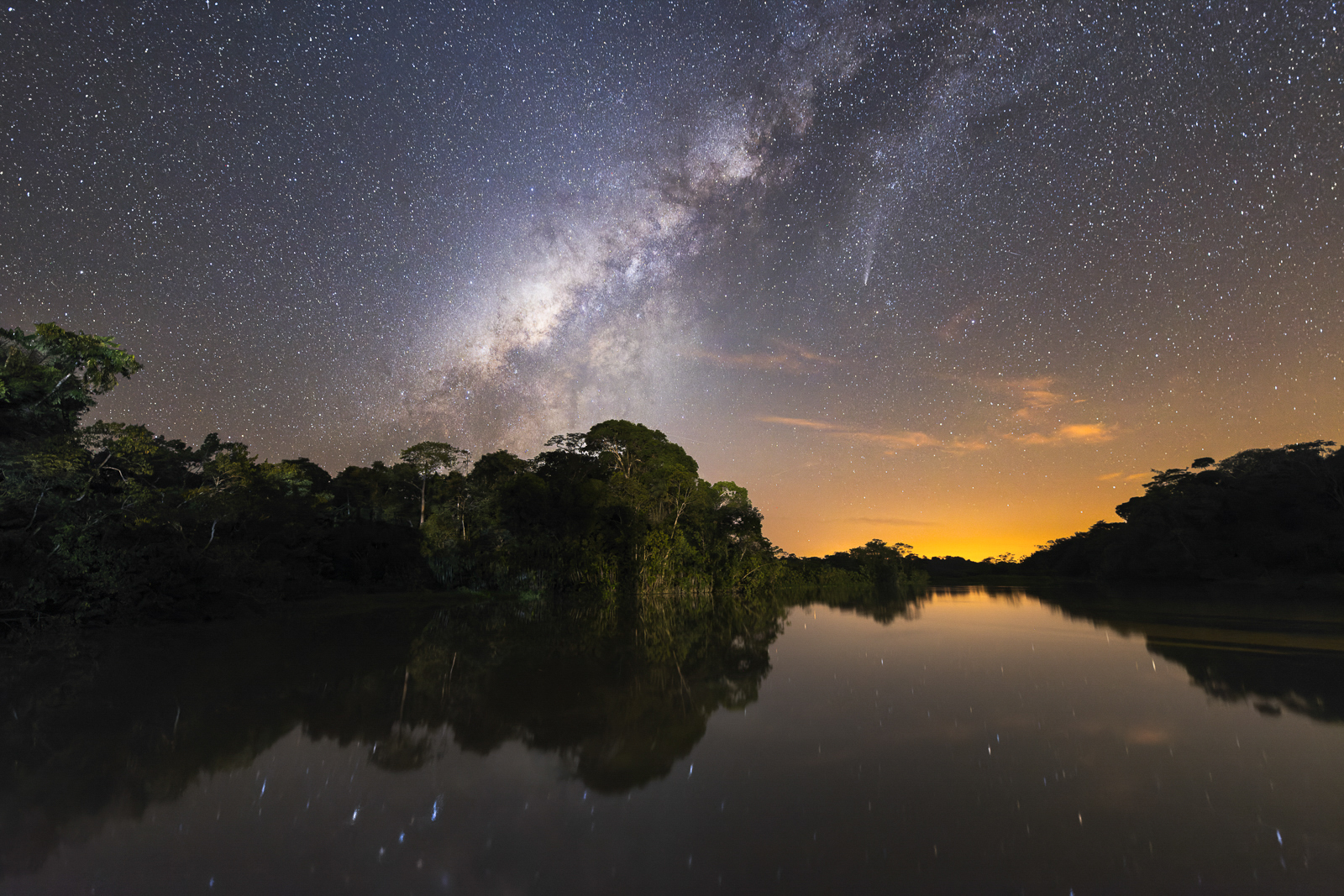 Milky Way in the Amazon Rainforest, Ecuador