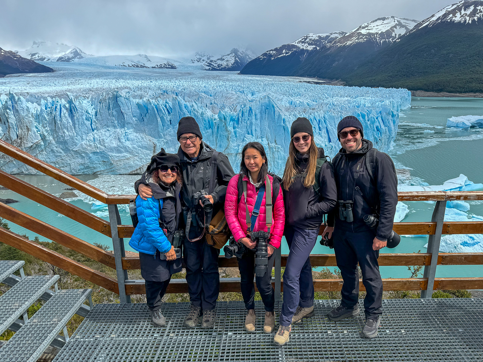 Group photo at Perito Moreno