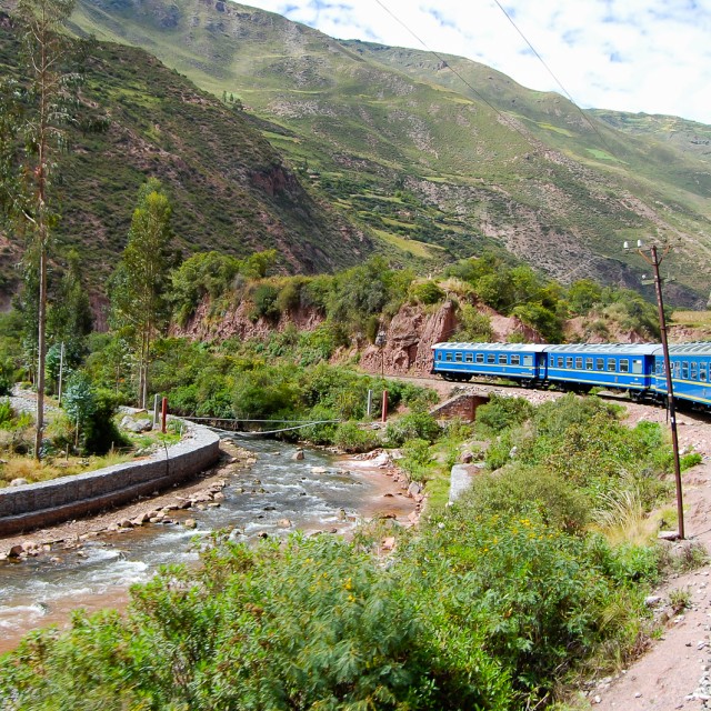 Train ride to Aguas Calientes