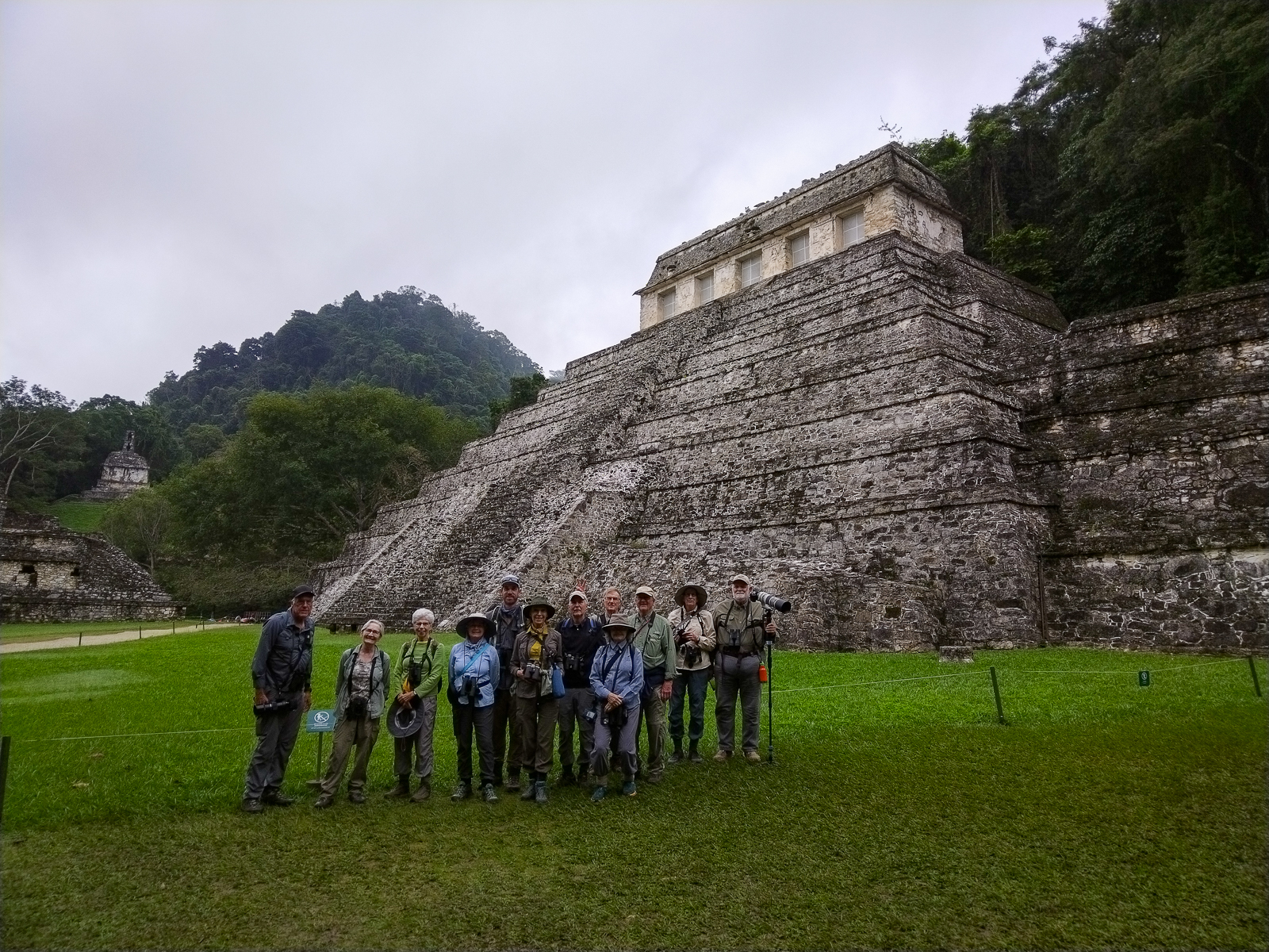 Birding group at Palenque