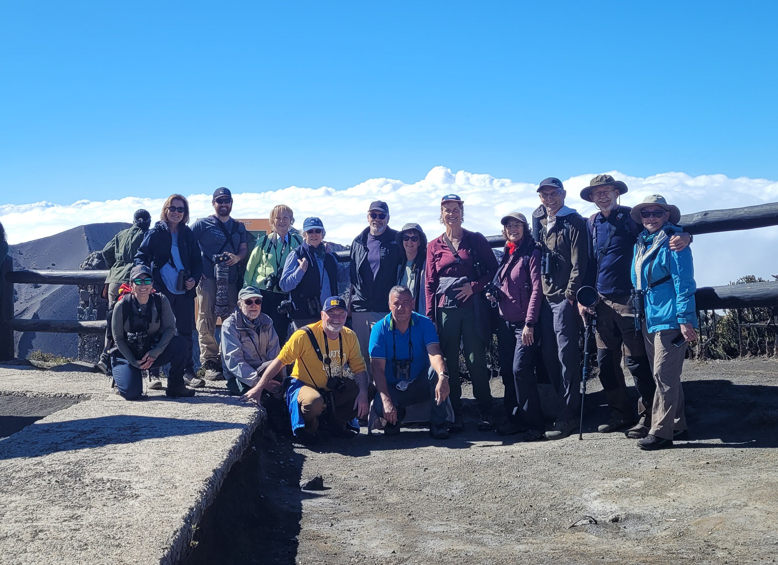 Birding group at Irazu