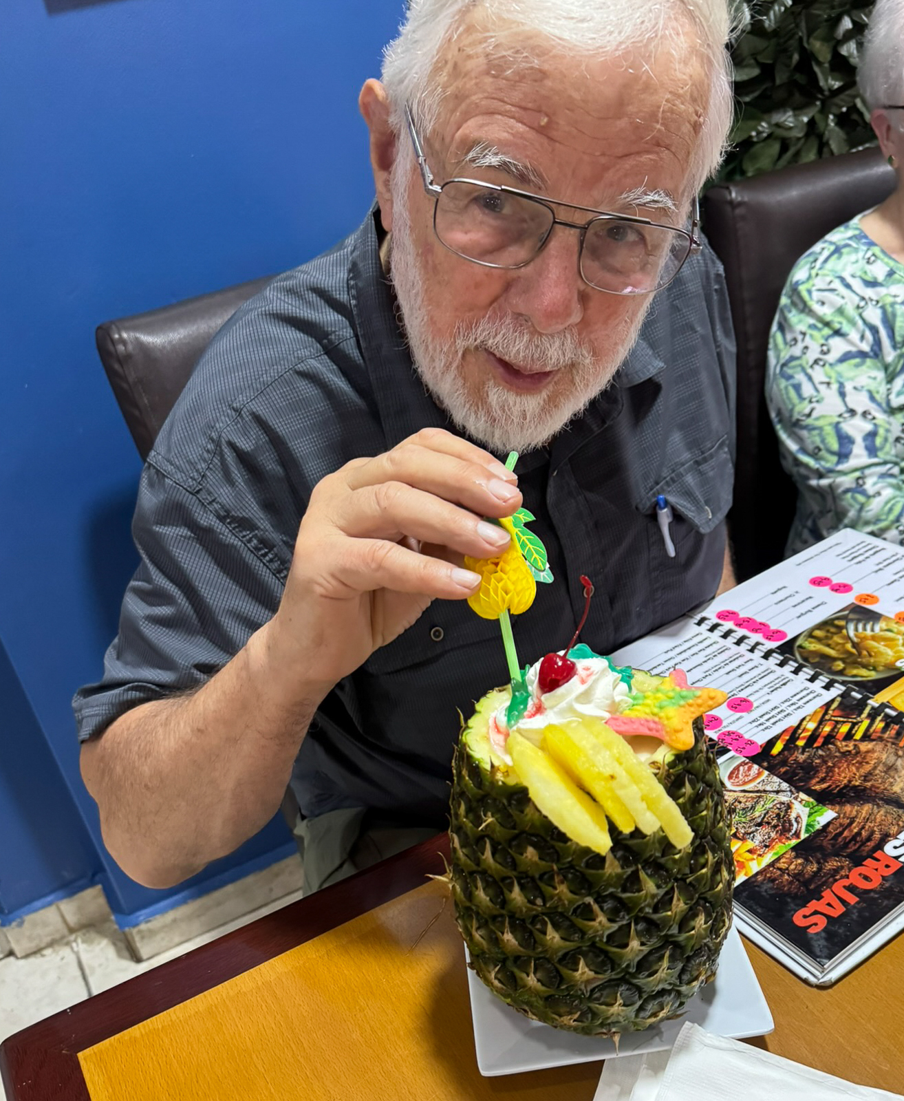 Sampling the local cuisine