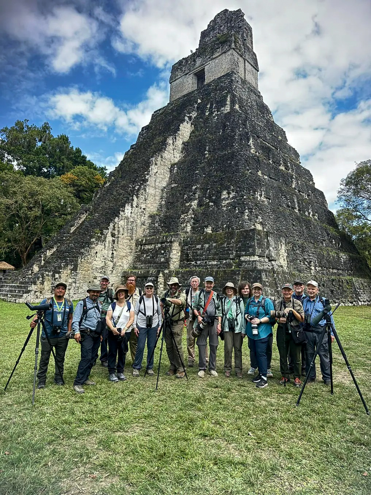 Birding group at Tikal