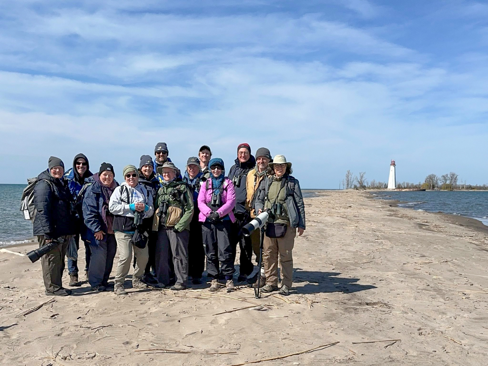 Birding group at Long Point